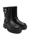 Twinset Kids Buckle Boots In Black