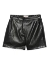 Twinset Kids Buttoned Elasticated Shorts In Black
