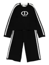 Twinset Kids Tracksuit With Logo In Black
