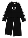 Twinset Kids Tracksuit With Logo In Black