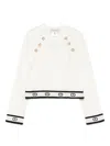 Twinset Kids Sweater With Buttons In White