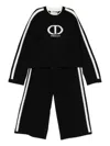 Twinset Kids Tracksuit With Logo In Black