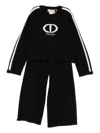 Twinset Kids Tracksuit With Logo In Black