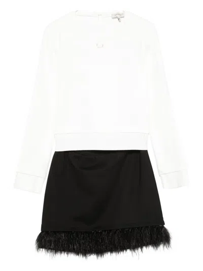 Twinset Kids Two-tone Dress In Black