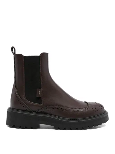 TWINSET BOTAS - MARRÓN