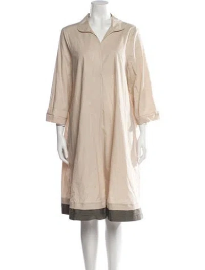 Pre-owned Twinset Knee-length Dress In Neutral