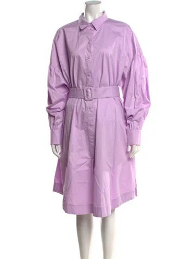 Pre-owned Twinset Knee-length Dress W/ Tags In Pink/purple