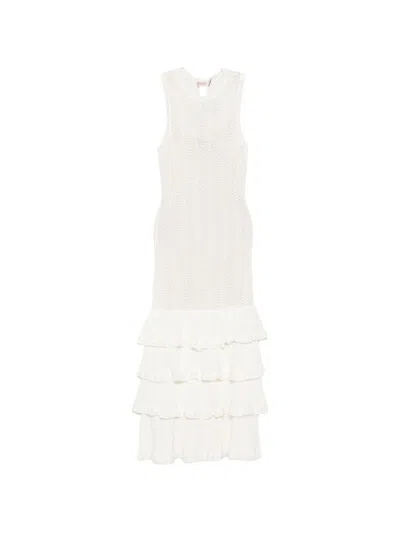 Twinset Knit Dress In White