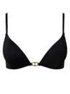 Twinset Knitted Bikini Top In 00006 Nero