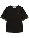 Twinset Knitted Blouse In Black