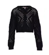 Shop Twinset Knitted Cardigan In Black