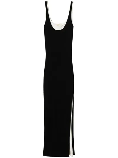 Twinset Knitted Dress In Black