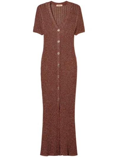 Twinset Gestricktes Kleid In Braun