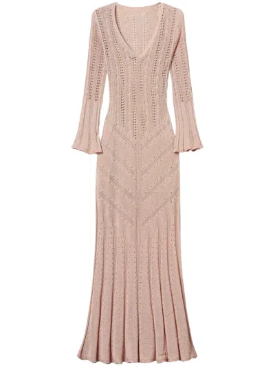 Twinset Knitted Dress In Pink