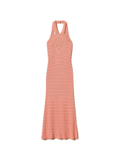 Twinset Knitted Dress In Pink