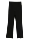 Twinset Knitted Flared Trousers In Black