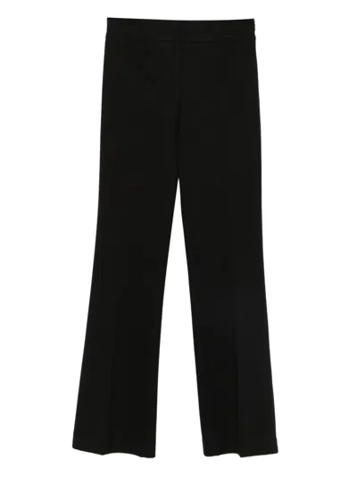 Twinset Knitted Flared Trousers In Black