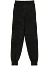 Twinset Twin-set Luxurious Wool-cashmere Blend Trousers In 黑色