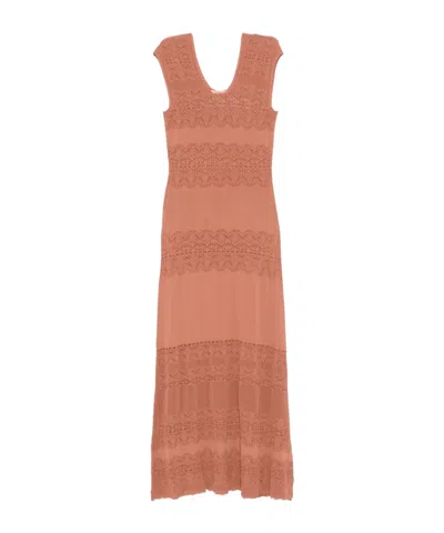 TWINSET TWINSET SLEEVELESS KNITTED DRESS