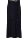 Twinset Twin-set Acrylic Blend Stylish Skirt In Blue