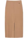 Twinset Knitted Skirt In Neutrals