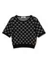 Twinset Knitted T-shirt In Black