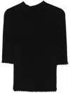 Shop Twinset Knitted T-shirt In Black