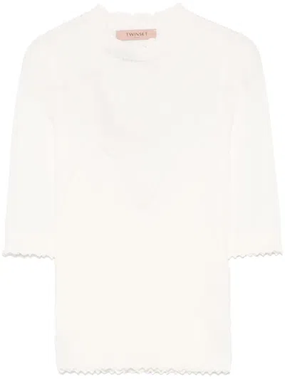 TWINSET KNITTED T-SHIRT