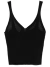 Twinset Knitted Tank Top In Black