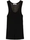 Shop Twinset Knitted Tank Top In Black