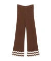 Twinset Knitted Trousers In Brown