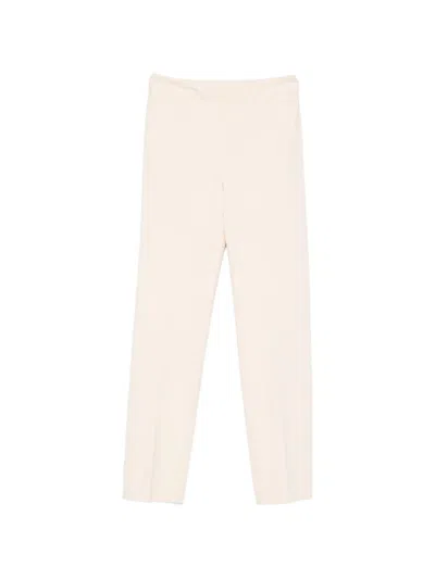Twinset Knitted Trousers In Neutral