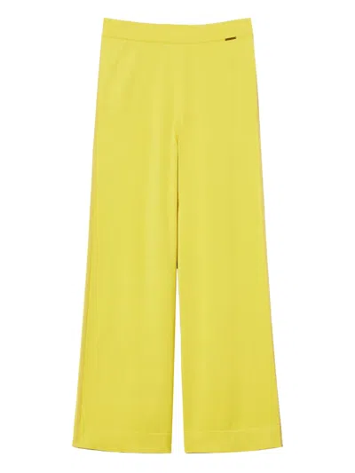 Twinset Knitted Trousers In Blue