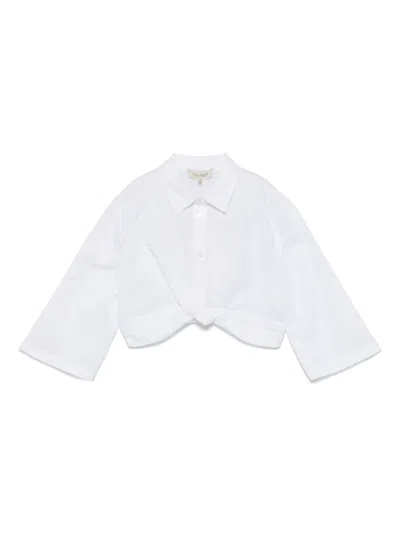 Twinset Hemd Mit Knotendetail In White