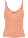 TWINSET LACE AND LUREX TANK TOP