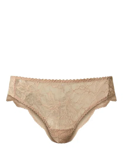 Twinset Lace Brazilian Briefs In 中性色