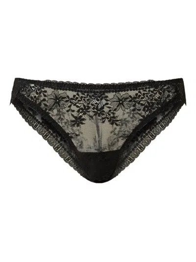 Twinset Lace Briefs In Black