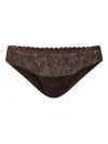 Twinset Lace Briefs In Brown