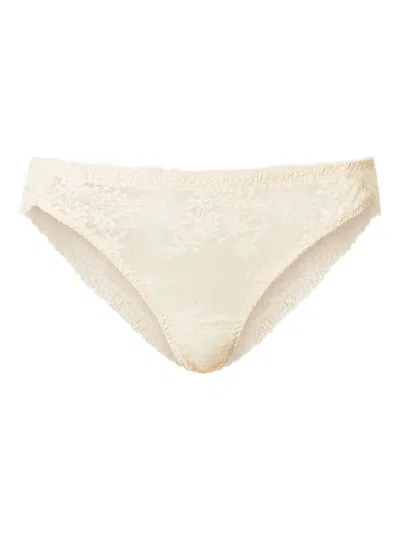 Twinset Lace Briefs In Gold