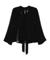 Twinset Floral-lace Blouse In Black