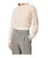 Twinset Lace Crew Neck Sweater