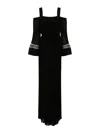 Twinset Pleated Georgette-crepe Jumpsuit In Black