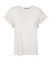 Twinset Lace-detail Short-sleeve Top