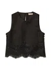 Twinset Lace-detail Top In Multi