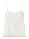 Twinset Lace-detailing Tank Top In White