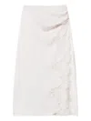 Twinset Lace-insert Midi Skirt