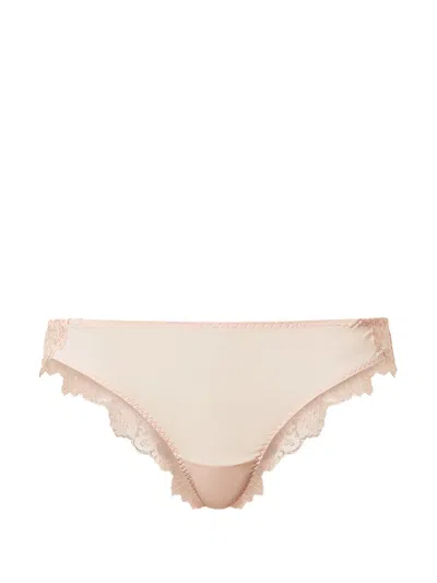 Twinset Lace-panelled Briefs In Neutral