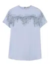 Twinset Lace-panelled Short-sleeve Top