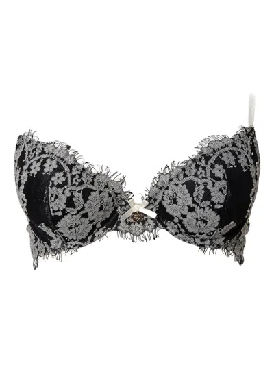 Twinset Lace Push-up Bra In Black