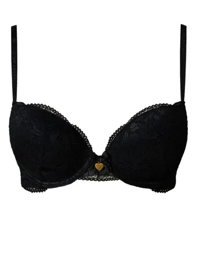 Twinset Lace Push-up Bra In Black